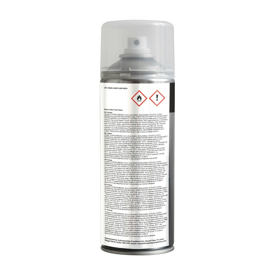 image 1 of Jenolite High Gloss Brake Caliper Paint - Yellow - 400ml -3-Pack