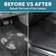 image 4 of 4PCS HEAVY DUTY UNIVERSAL BLACK RUBBER CAR MAT SET NON SLIP VAN MATS