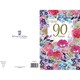 image 4 of 90th Birthday Card for Her with Gold Foiling Poppies