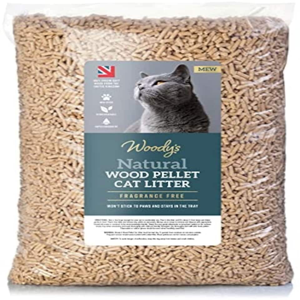 image 1 of Large 30L Natural Cat and Kitten Litter Wood Pellets Ultra Absorbent Biodegradable | Effective Odour Control | Antibacterial Premium Hygiene
