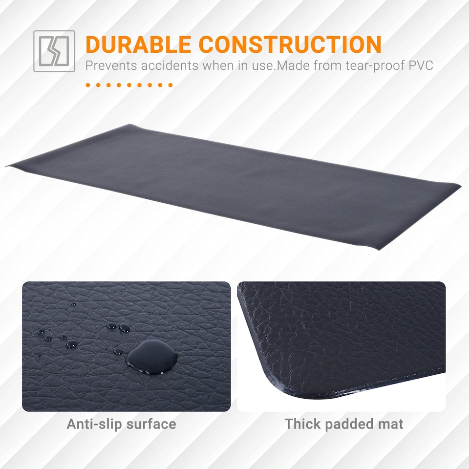 image 1 of HOMCOM Thick Equipment Mat Gym Exercise Fitness Workout Tranining Bike Protect