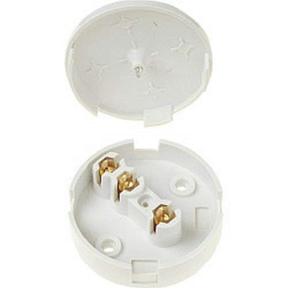 Dencon 30A 3 Terminal Junction Box with Selective Entries - White - One Size