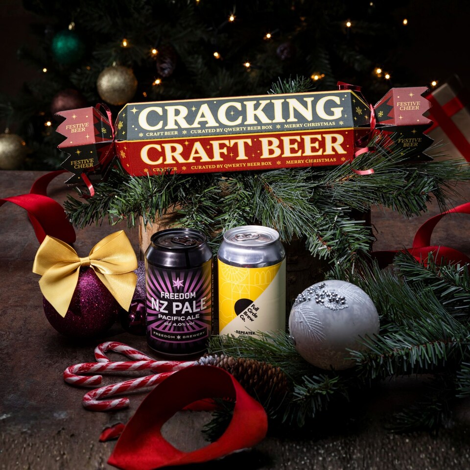 image 1 of QWERTY Beer Box Craft Beer Christmas Cracker