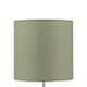 image 2 of Set of 2 Sage Green Textured Cotton 17cm Table Lamp Shades Green