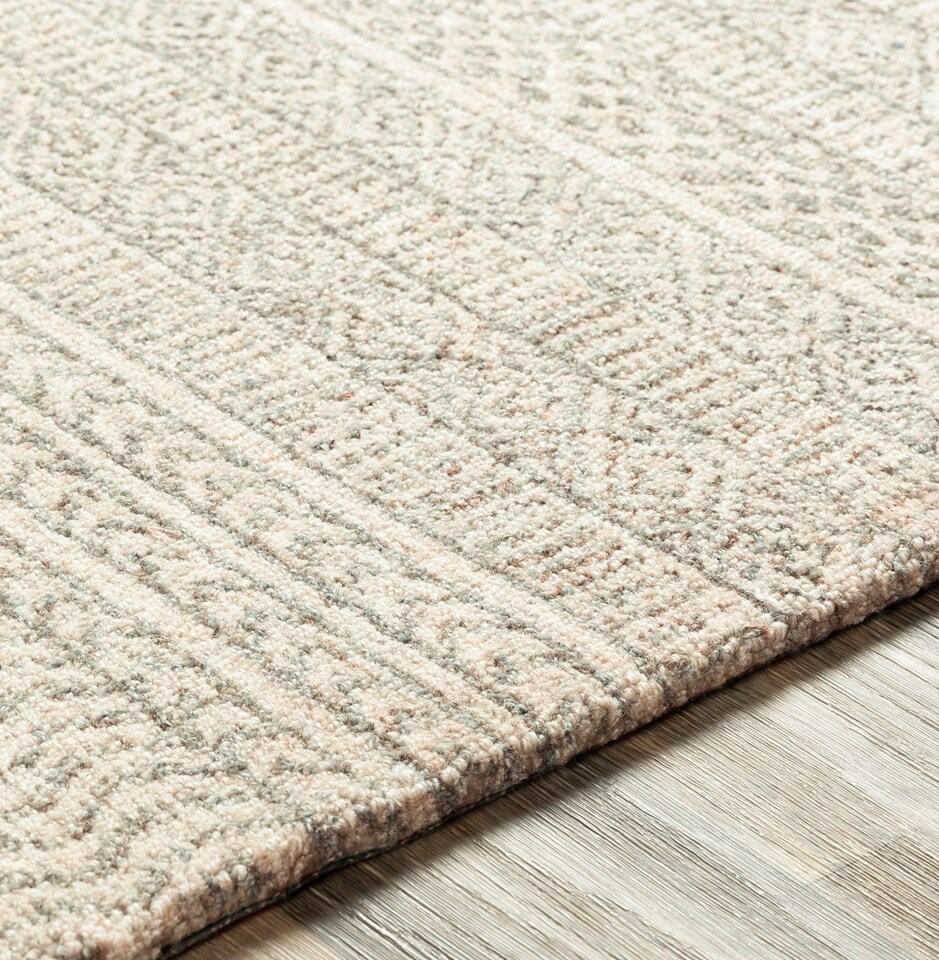 image 1 of LIVABLISS Mystique-Hand-Loomed Wool Modern Rug 152 x 244 cm | Beige