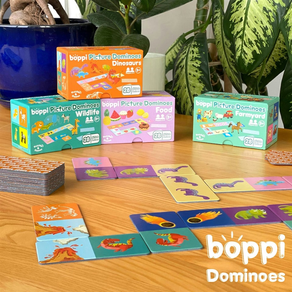image 1 of boppi Picture Dominoes Game - Dinosaurs