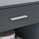 image 2 of Rio Costa Bedside Cabinet Bedroom Furniture Nightstand Table 1 Drawer Dark Grey
