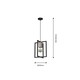 image 4 of Milagro Pendant Lamp Ralph 1XE27 Black