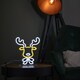 image 3 of 25cm Light up Christmas Reindeer Face Table Top Neon Sign
