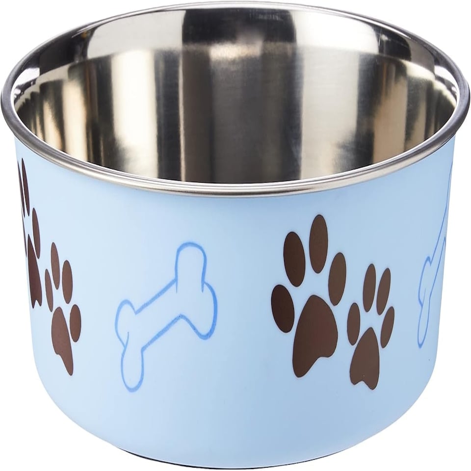image 1 of Loving Pets Stainless Steel Bella Dog Bowl - Murano Blue - X-Large