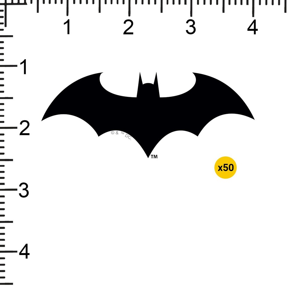 image 1 of Batman Deluxe Stickers (Pack of 50) - Multicoloured - One Size
