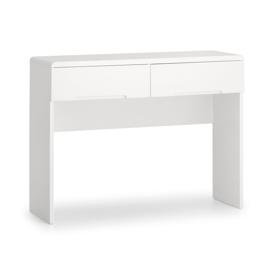 image 1 of Premium Midtown Dressing Table with 2 Drawers - White
