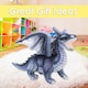 image 8 of Dragon Grey Soft Toy Realistic Looking Dragon Plushe Cuddly Fantasy 30cm Grey