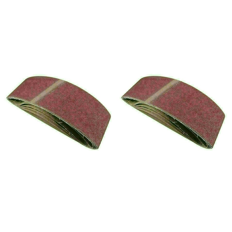 image 1 of Belt Power Finger File Sander Abrasive Sanding Belts 533mm x 75mm 60 Grit 10 PK