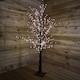 image 5 of 150cm 5ft Christmas Lit Black Twig Berry Tree 500 Warm White LED