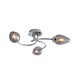 image 1 of Lina 3-Light Chrome Flush Ceiling Light