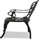 image 8 of Centurion Supports BANGUI Black Garden and Patio Table and 2 Chairs Cast Aluminium Bistro Set