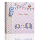 image 1 of ARPAN Slip In Memo Baby Photo Album – Holds 200 Photos 4x6" (10x15cm) – Elephant Design with Index Pages & CD/DVD Pocket