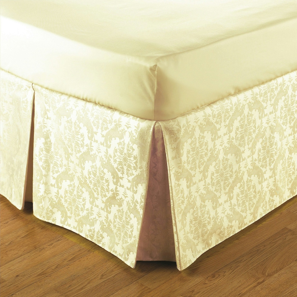 Belledorm Easy Fit Damask Platform Valance - Cream - Double