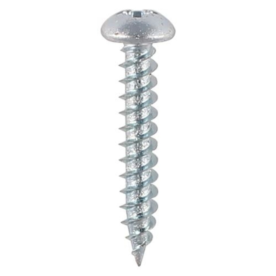 image 1 of Timco - Twin-Threaded Woodscrews - PZ - Round - Zinc (Size 10 x 1 - 200 Pieces)