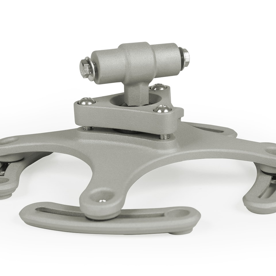 image 1 of Projector Ceiling Mount - universal fit, tilt and 360 degree swivel, 30 kg capacity | Silver | grey | 23,50 x 12 x 0,20 cm | 1