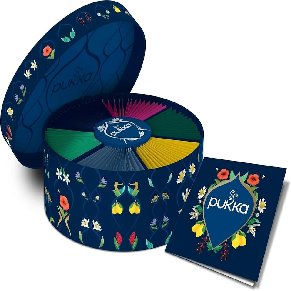 image 1 of Pukka Herbs Luxury Organic Herbal Tea Gift Set, 90 Teabags, 6 Distinct Flavours