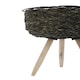 image 2 of Interiors By Premier Set of 2 Black Planters, Black Pots With Braided Design, Big Flower Pots for Plants, Herbs or Room Display Black