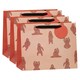 image 1 of Multipack of 3 Large Gift Bags | Party Bags for Presents | Birthdays | For Him/Her/Kids | Dancing Bear Design Brown