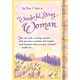 image 1 of A Wonderful Strong Woman Sentimental Verses Keepsake Greeting Card