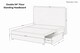 image 5 of Sloomy Alabama Black Naples Divan Bed Base 2 Drawers Foot-End With 54 Inch Floor Standing Headboard | Black | Black | Double | 1