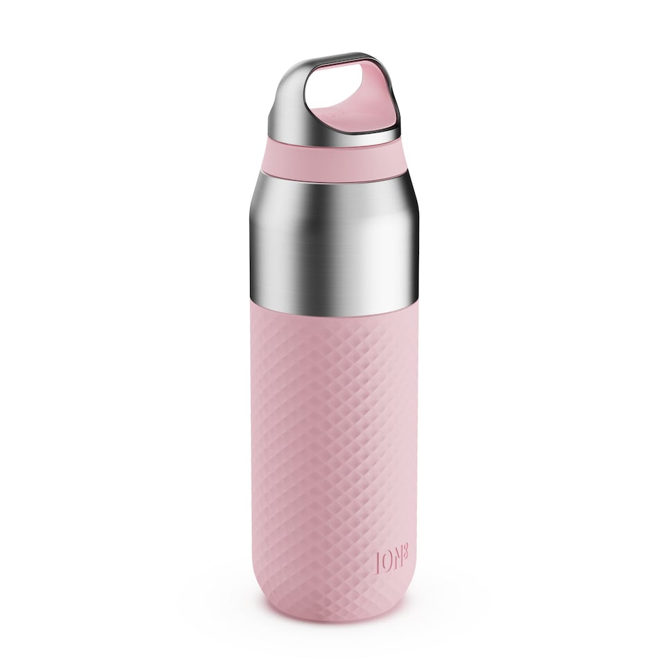 ION8 ROAM Insulated Steel Water Bottle, Rubberised, 485ml / 16oz