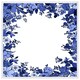 image 1 of Winter floral frame (Picture Frame) White | XL
