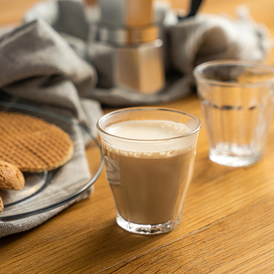 image 1 of Duralex Picardie Shot Glass Espresso Cups - 90ml Drinking Glasses - Clear - Pack of 6 | Clear | Clear