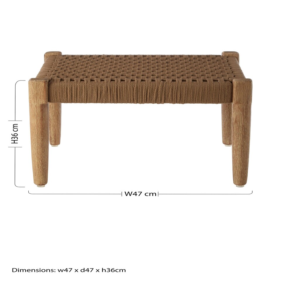 image 1 of Interiors by Premier Footrest for Comfortable Posture, Adjustable Footrest, Sofa Footrest for Office, Home, Vintage Footrest Stool