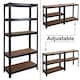 image 6 of House of Home Garage Racking 5 Tier Shelving Unit Boltless Heavy Duty Metal Shelf Shed Storage | Black