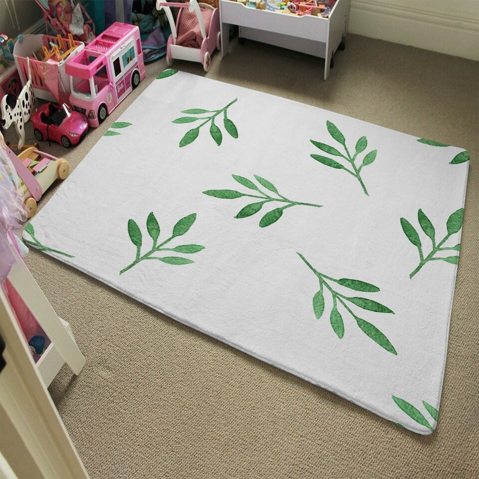 image 1 of Green Leaf (Rug) Green | XL: 160x230cm