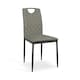 image 1 of Set Of 2 Monza Fabric Dining Chair Modern Padded Seat Metal Legs Kitchen Grey | Grey