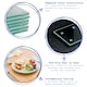 image 2 of Harbour Housewares Black Glass Dining Set - 12pc - 40 x 30cm Placemats & Coasters Black