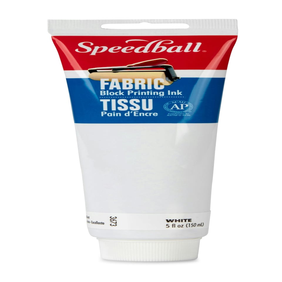 Speedball Fabric Block Printing Ink, Green, 5oz