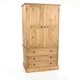 image 3 of Corona, 2 Door, 3 Drawer Wardrobe Brown