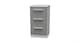 image 7 of Trent 3 Drawer Bedside Cabinet in Dusk Grey & White Matt (Ready Assembled) | Grey | Dusk Grey & White Matt