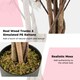 image 9 of COSTWAY 120cm Artificial Bougainvillea Tree Plant Rose Red | One Size