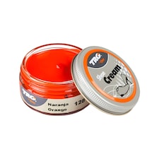 TRG Shoe Cream - Polish and Leather Care for Shoes, Boots and Footwear 50ml | Orange | Orange
