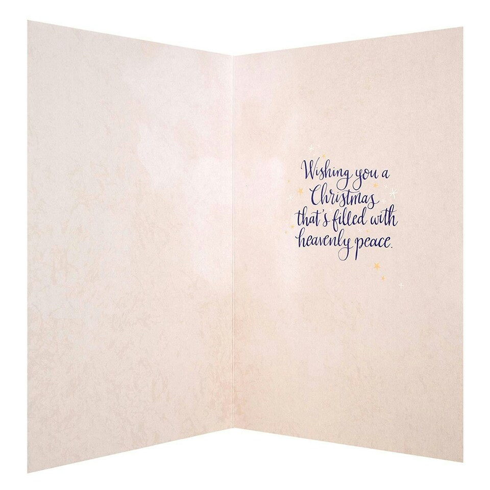 image 1 of Hallmark Peaceful Christmas Medium Card 'Silent Night'