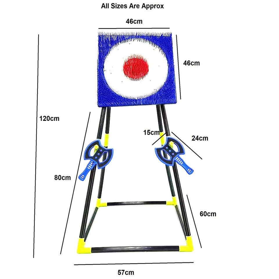 image 1 of Rexco Axe Throwing Game Safety Darts Target Set 18inch Kids Adult Party Indoor Outdoor