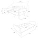 image 4 of Brittany Sofa Bed in Linen Navy Blue Blue | NAVY