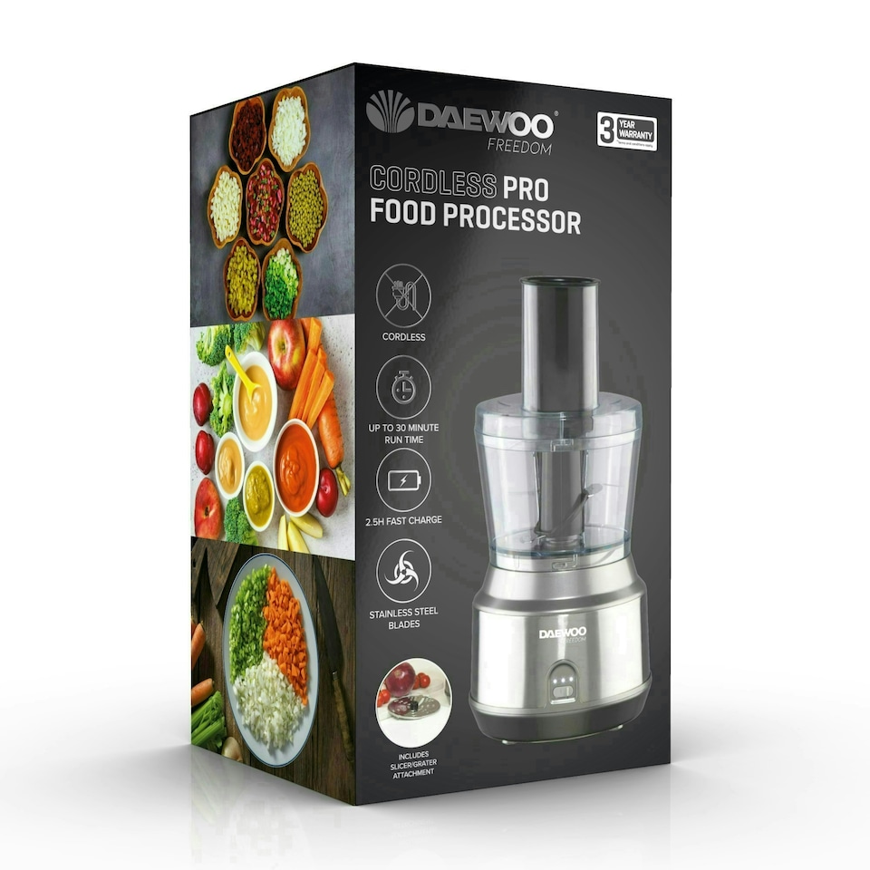 image 1 of Daewoo Freedom USB Recharcgeable Cordless Pro Food Processor
