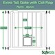 image 3 of Bettacare Pet Gate with Lockable Cat Flap, 75cm - 84cm, White, 104cm in Height
