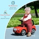 image 8 of AIYAPLAY Bentley Licensed Ride on Car, Foot to Floor w/ Music Horn - Red