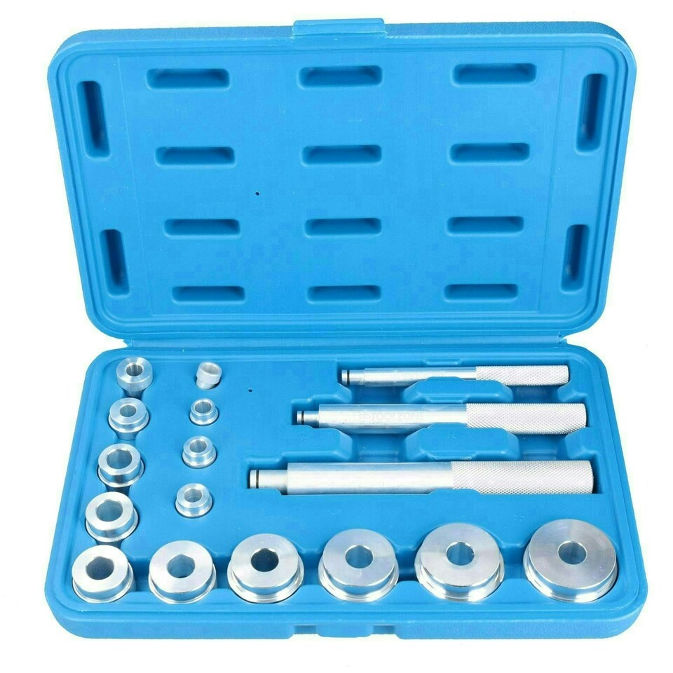 image 1 of Bush Bearing Race Seal Driver Kit For Bushings Wheel Bearings Metric Sizes 17pc